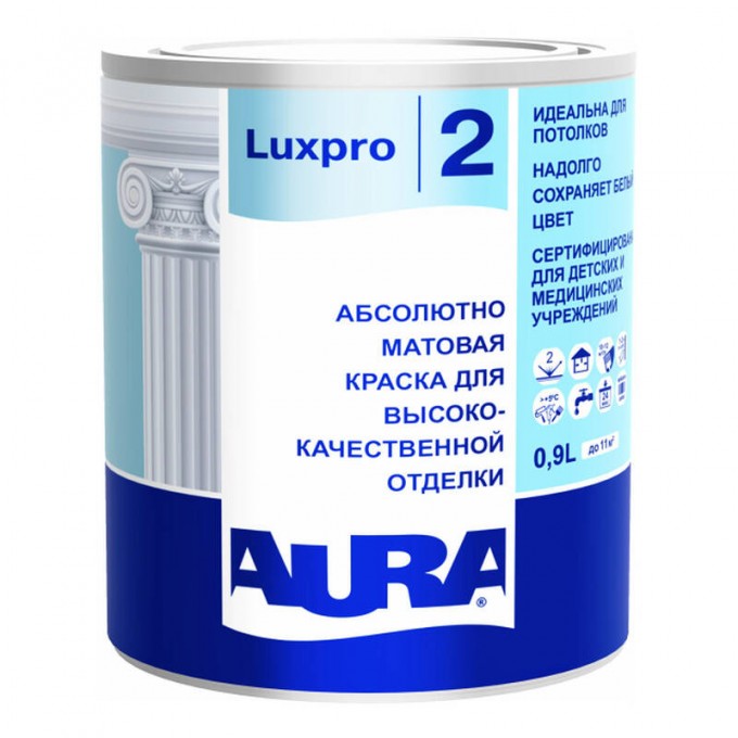 Краска AURA Luxpro 2 0.9 л ALP001