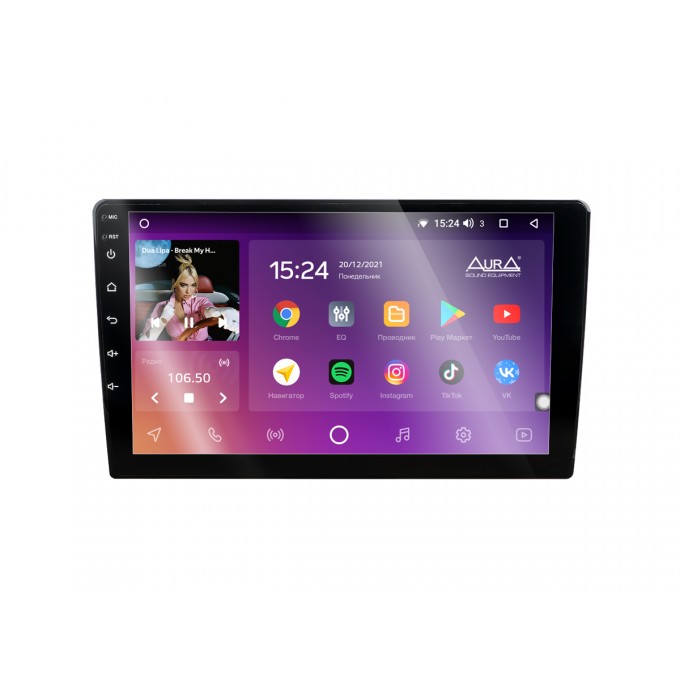 Мультимедиа планшет для автомобиля AURA 2 DIN 10" IPS, 2Gb RAM, 32Gb ROM AMV-1032L