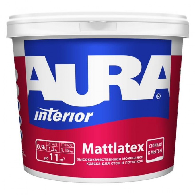 Краска AURA Interior Mattlatex 0.9 л ASP018