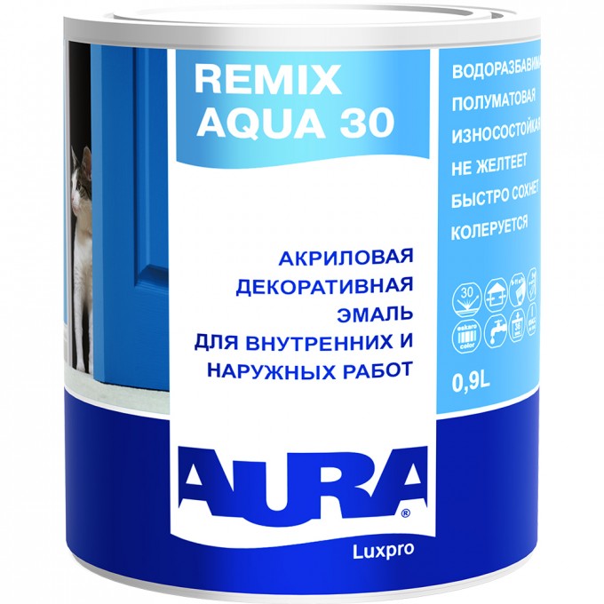 Эмаль AURA Luxpro Remix Aqua 30 K0229