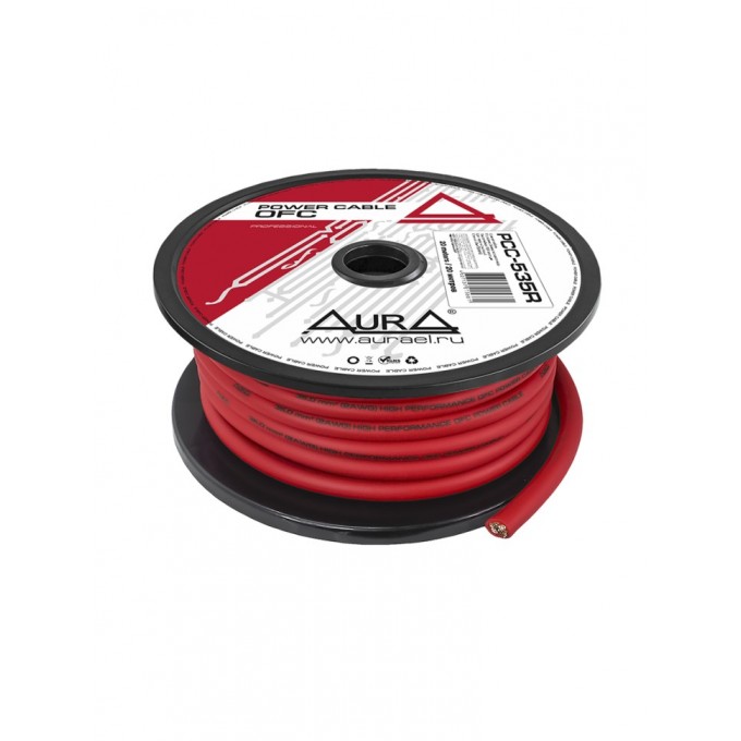 Кабель автомобильный AURA силовой 2 AWG (35mm2) 1м PCC-535R