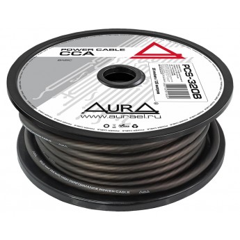 Кабель силовой автомобильный AURA PCS-320B AURA PCS-320B Кабель силовой 4AWG/20мм2, черный